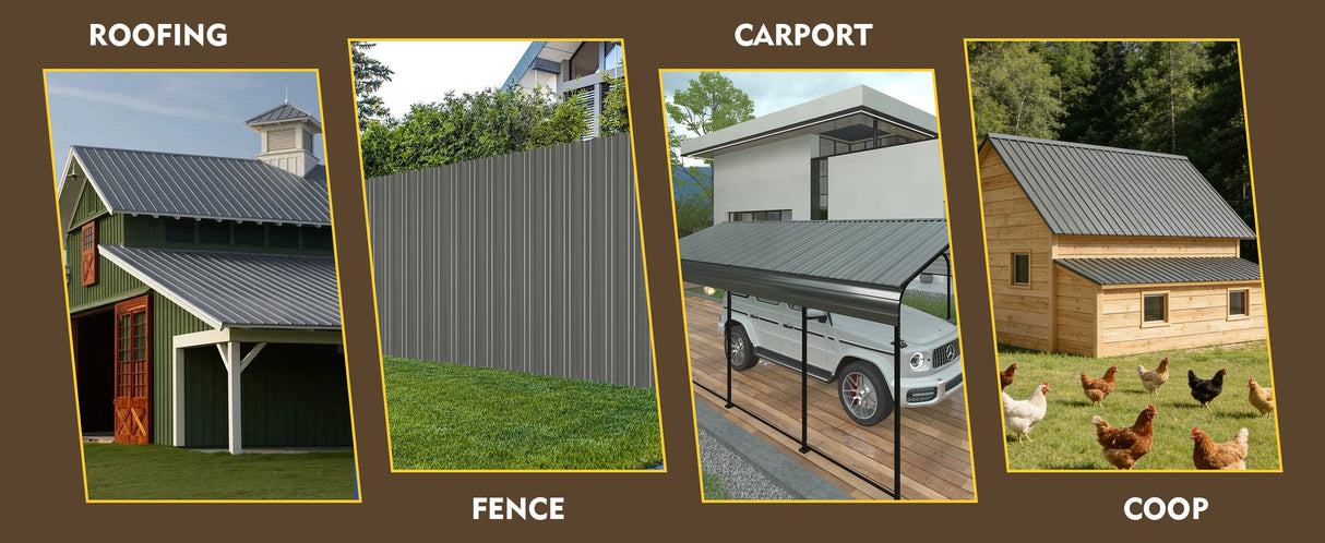 20 Pcs Metal Roof Panels