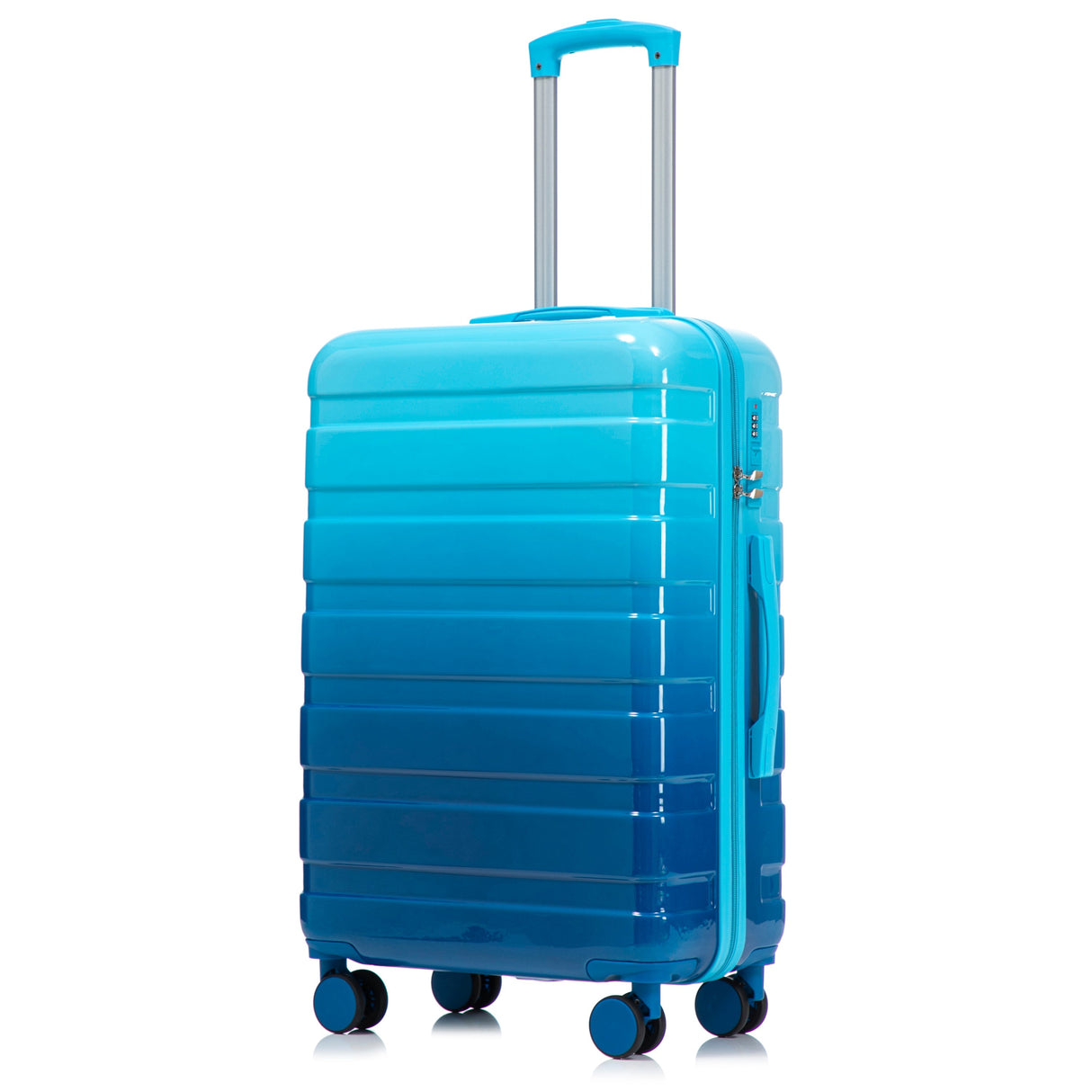 3-Piece PC Spinner Wheel Luggage Set with Gradient Color