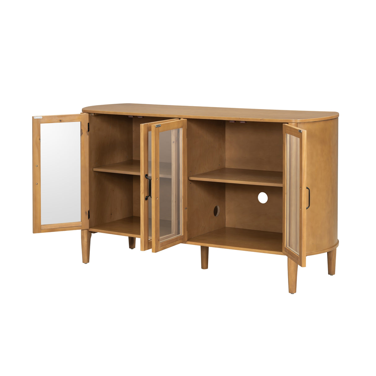 Stylish Large Storage Cabinet with 4 Doors