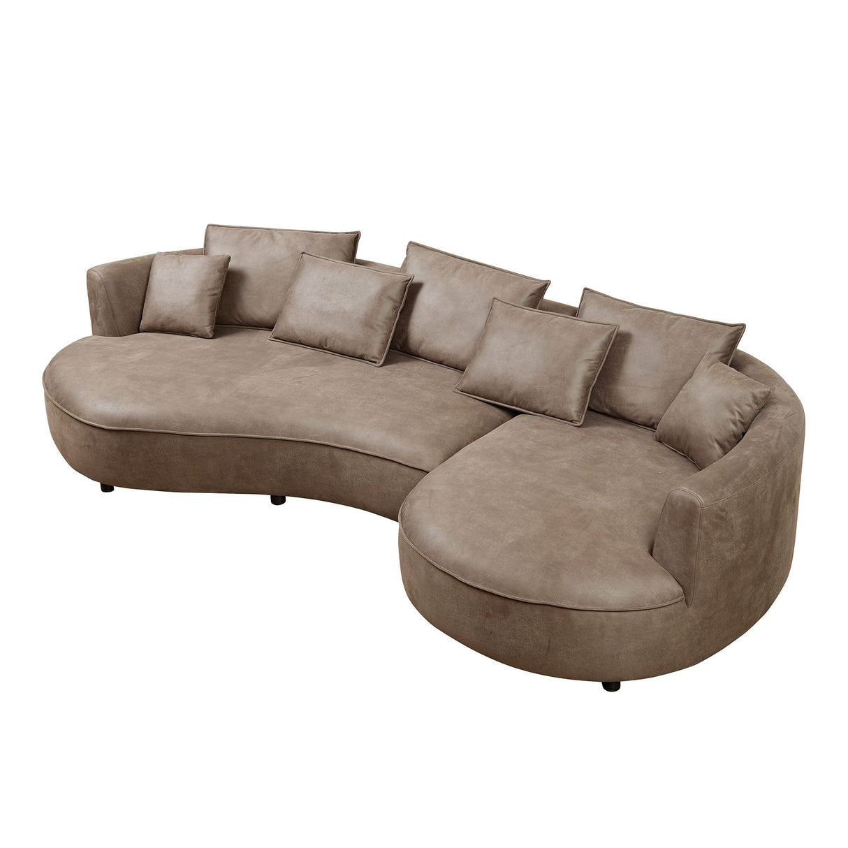 128.74 Inch Modern Sectional Curved Sofa Couch