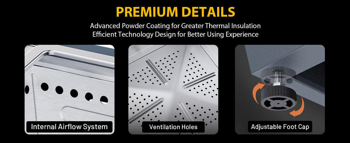 20 Inch Smokeless Fire Pit Stainless Steel Wood Burning Fireplace Haze Blue