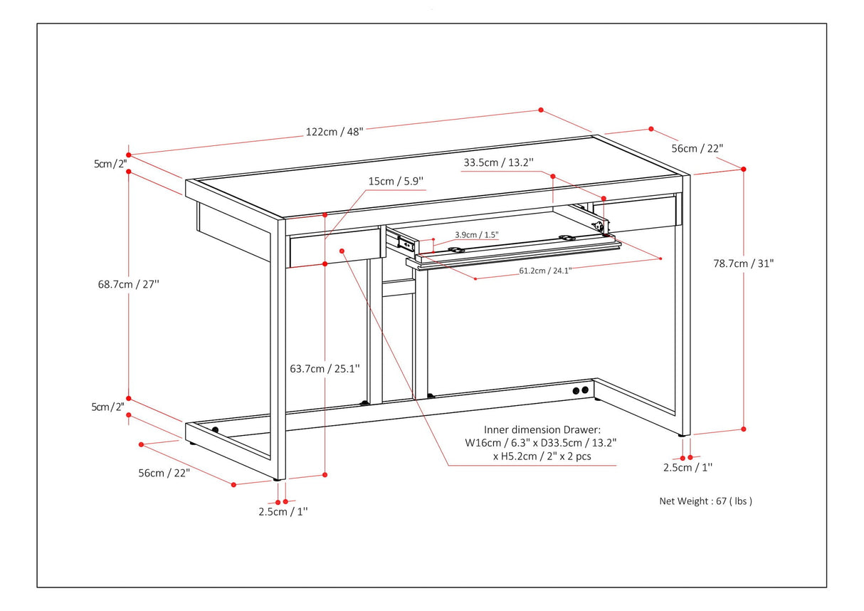 Erina - Handcrafted Desk