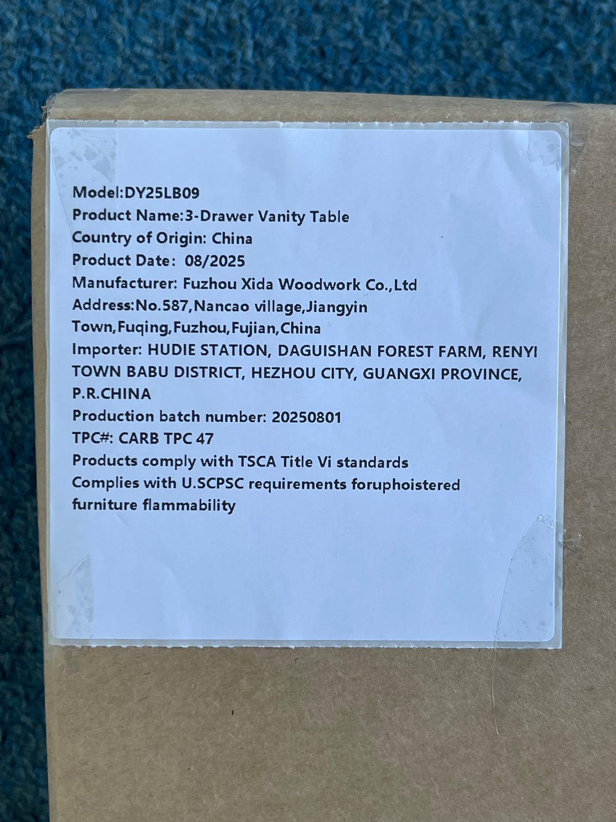 Cream Makeup Vanity