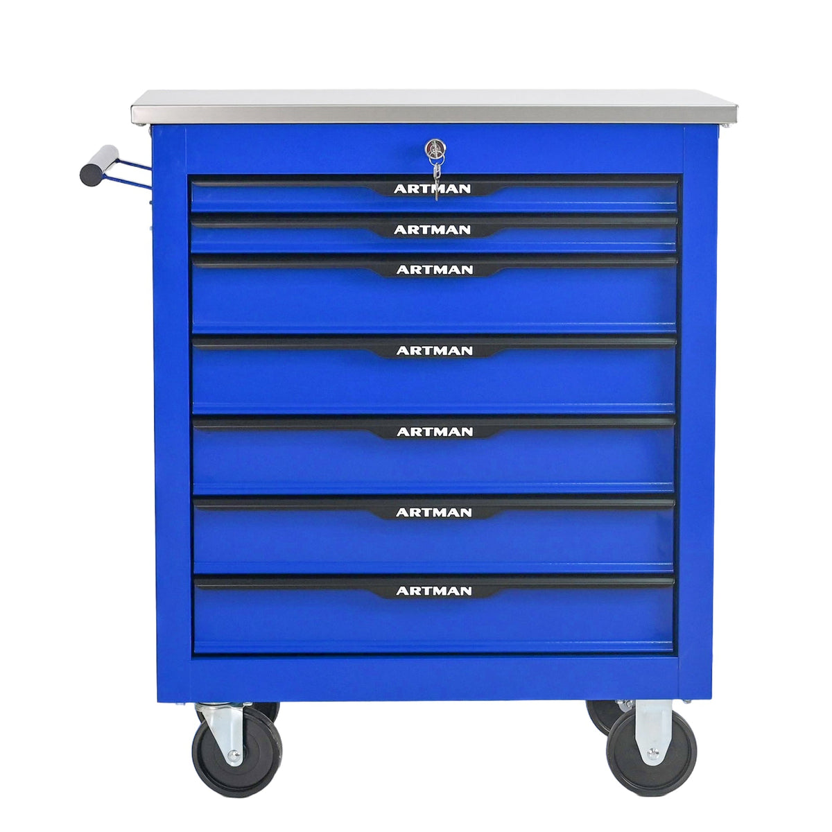7 Drawers Multifunctional Tool Cart with Wheels