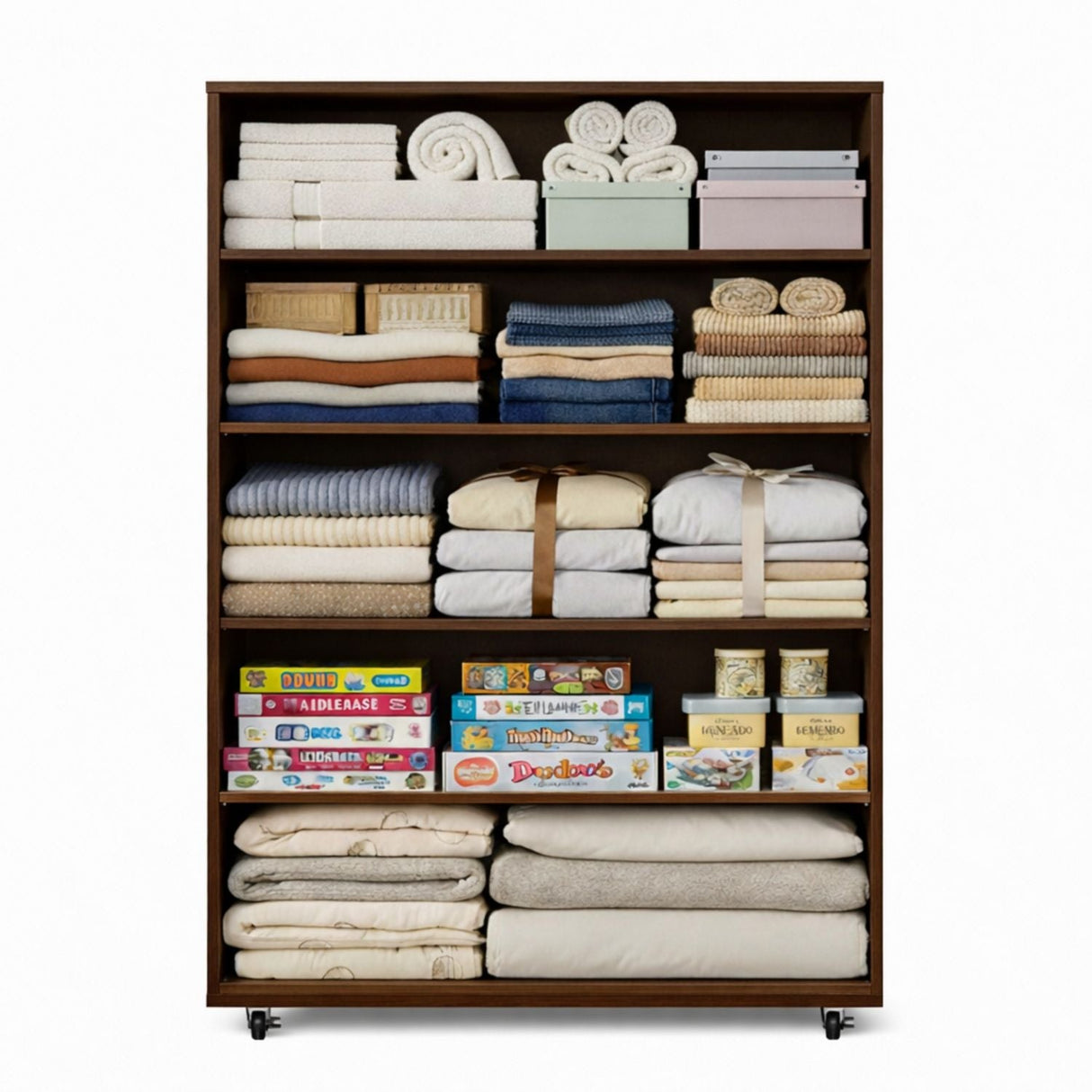 Modern 5 Drawer Dresser With Wheels