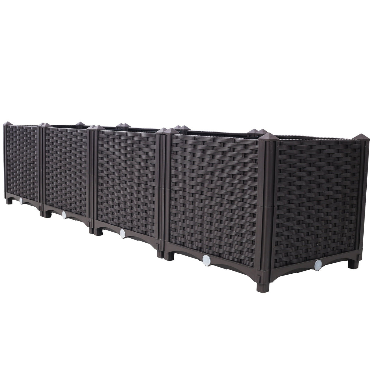 Deep Raised Garden Bed Plastic Planter Boxes