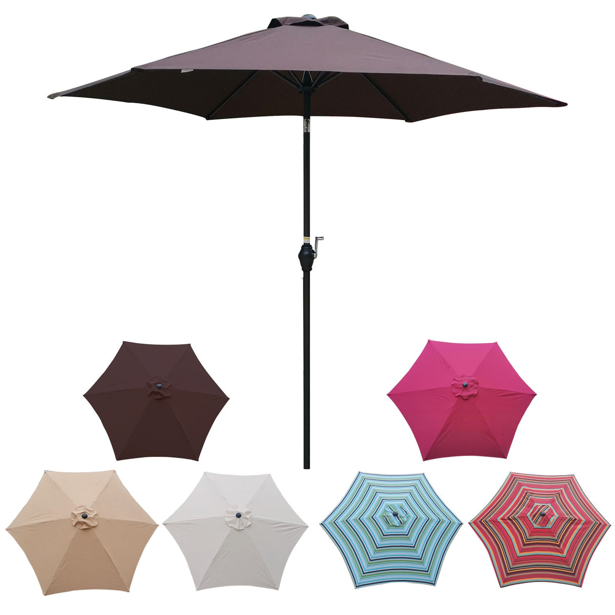 9FT Umbrella Chocolate