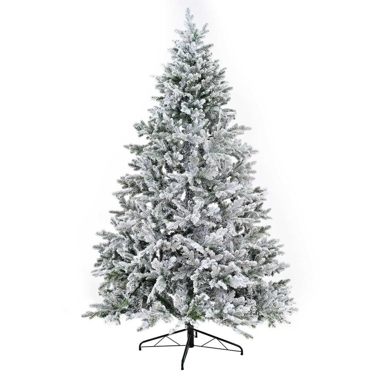 Premium-7FT-Snow-Flocked-Hinged-Artificial-Christmas-Tree-with-Fluffy-Branches-and-White-Snow-Tips-Christmas-Trees