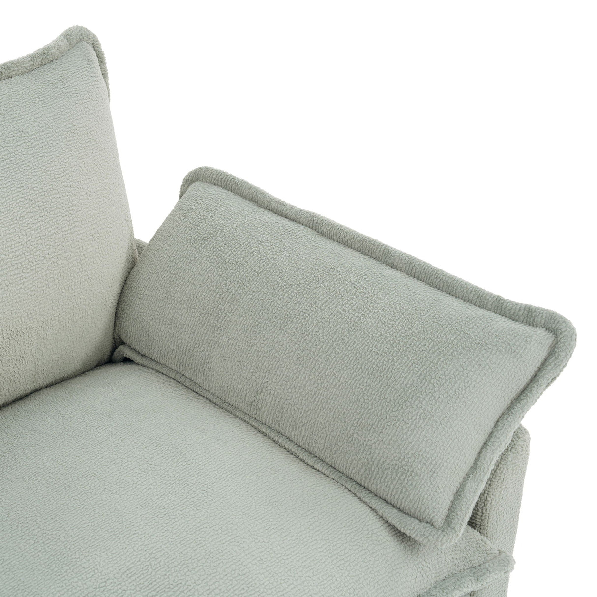 Modern 3 Seater Sofa With Side Storage Pockets For Living Room