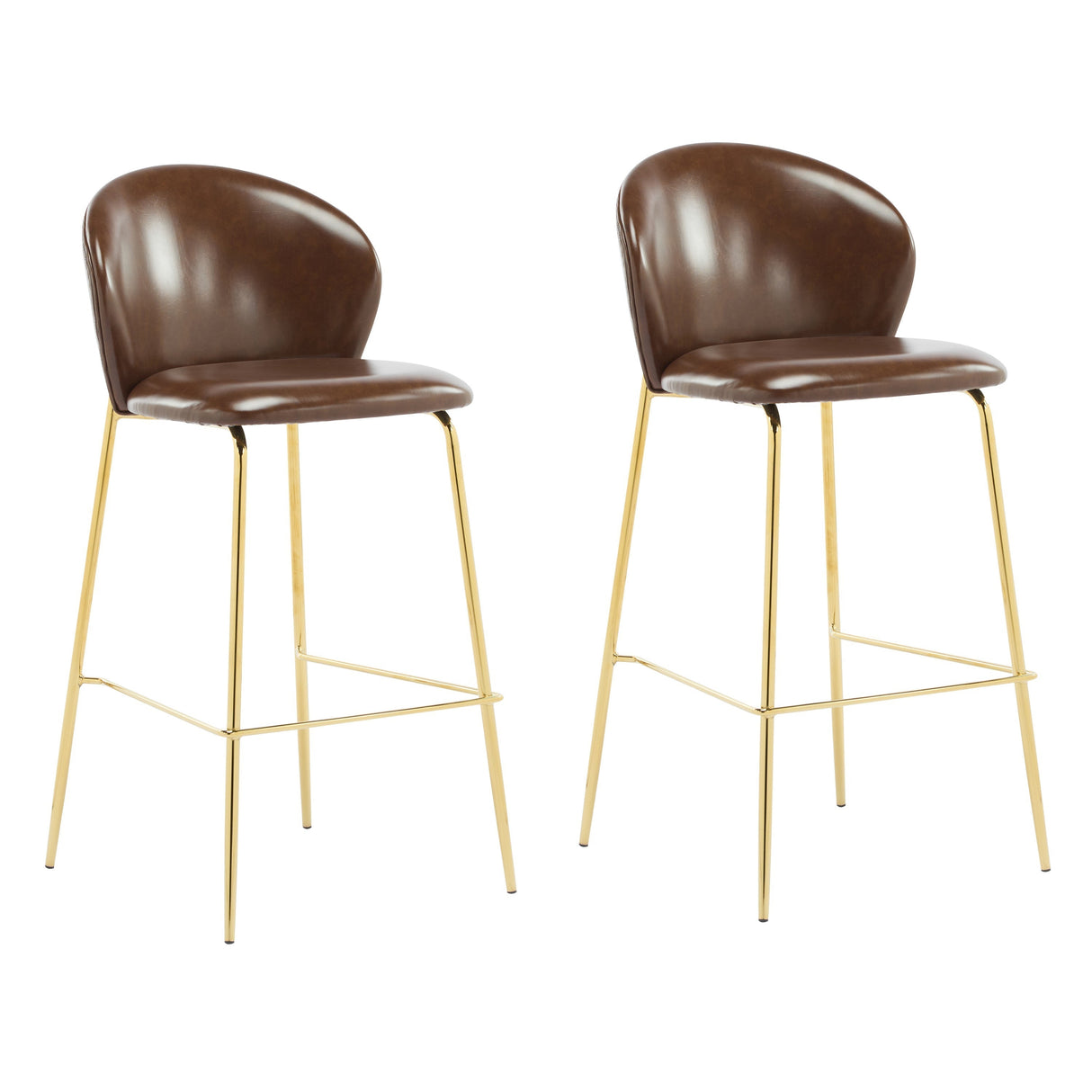 Kira Indoor Upholstered Bar StoolSet of 2