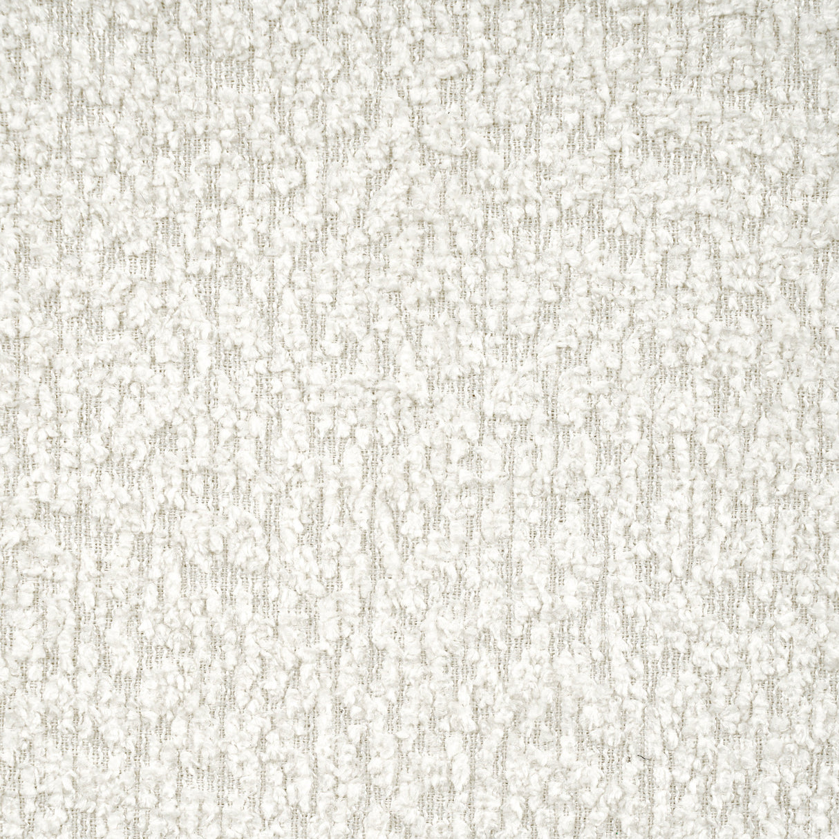 King Size Upholstered Bed Frame With Boucle Fabric Curved And Wide Headboard