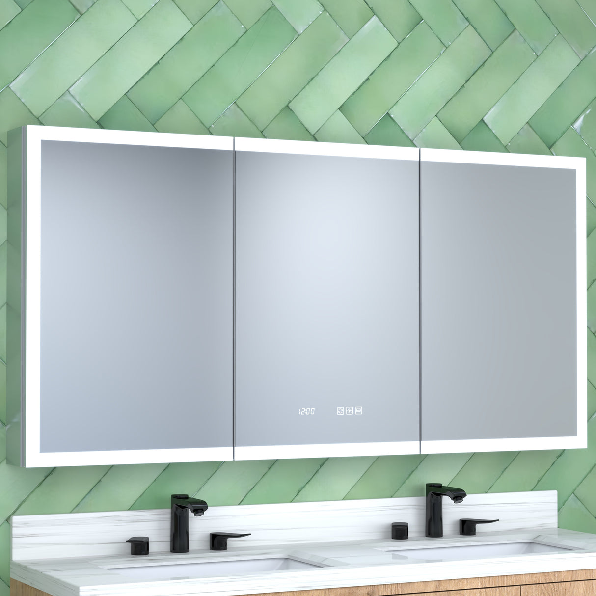 60 in. W x 30 in. H Rectangular Bathroom Mirror