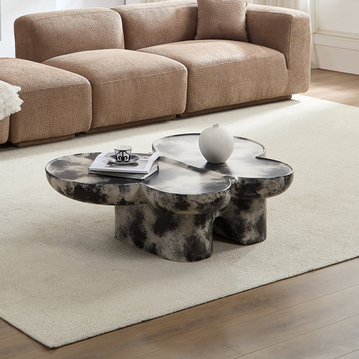 Butterfly Design Style Coffee Table – Imitation