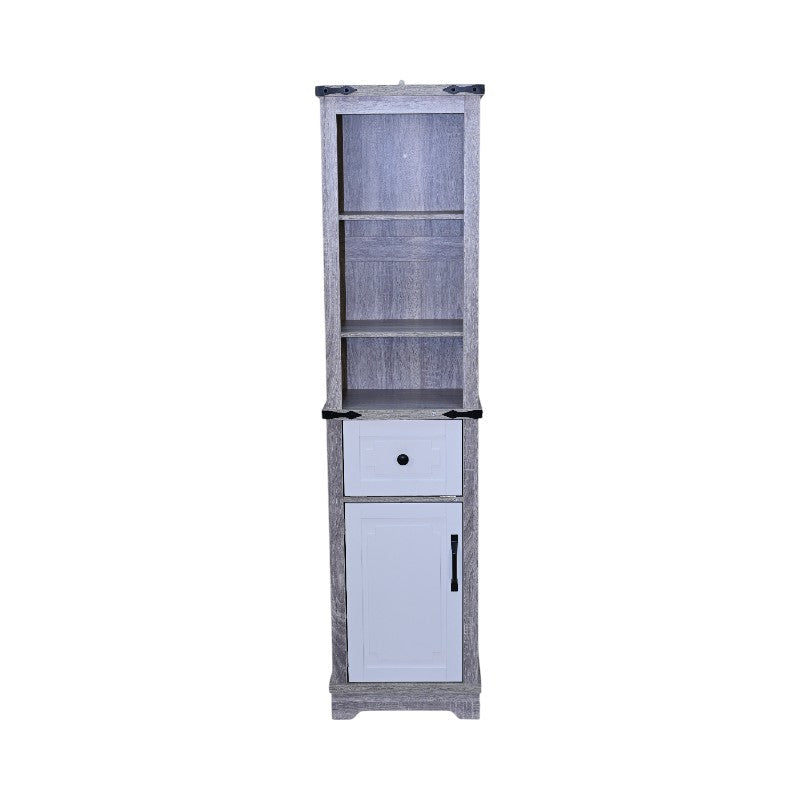 Narrow Bathroom Storage Cabinet with Adjustable Shelves