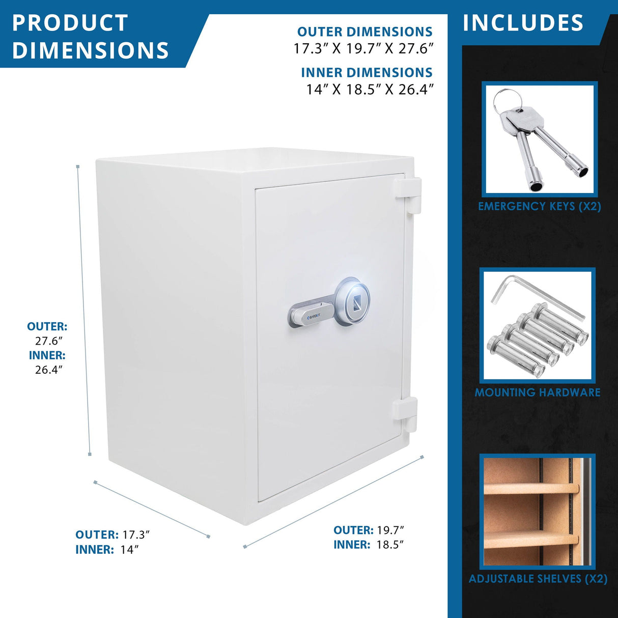 Biometric Fireproof Protection Safe