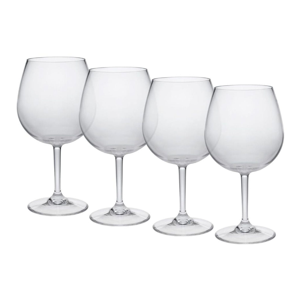 Leadingware Plastic Wine Glasses (Set of 4), Unbreakable Bpa Free Tritan 23Oz - Clear