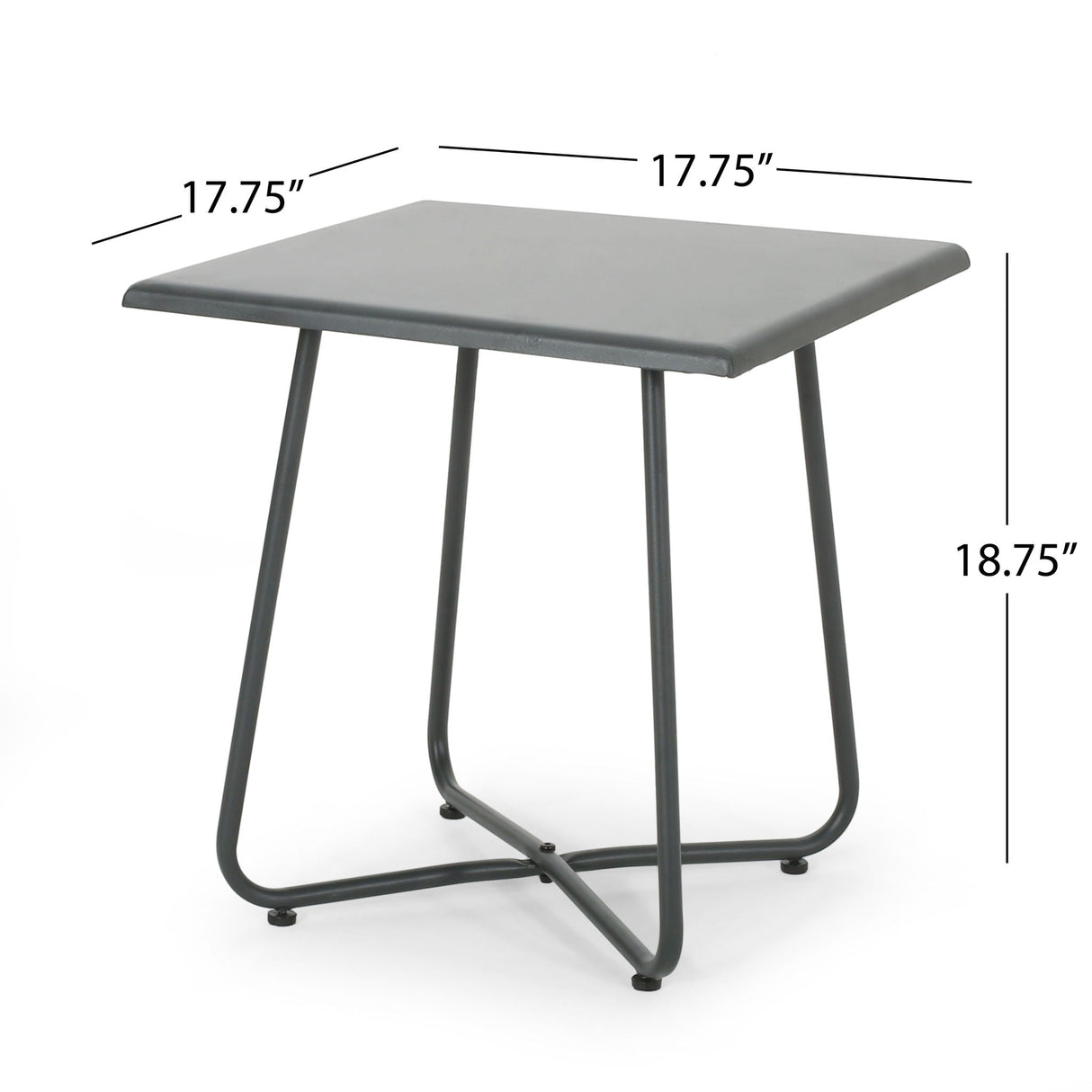 Alder Side Table in Gray