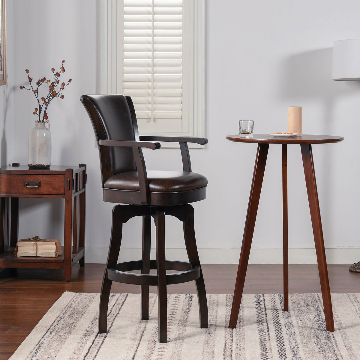 Williams - Swivel Bar Stool With Armrests