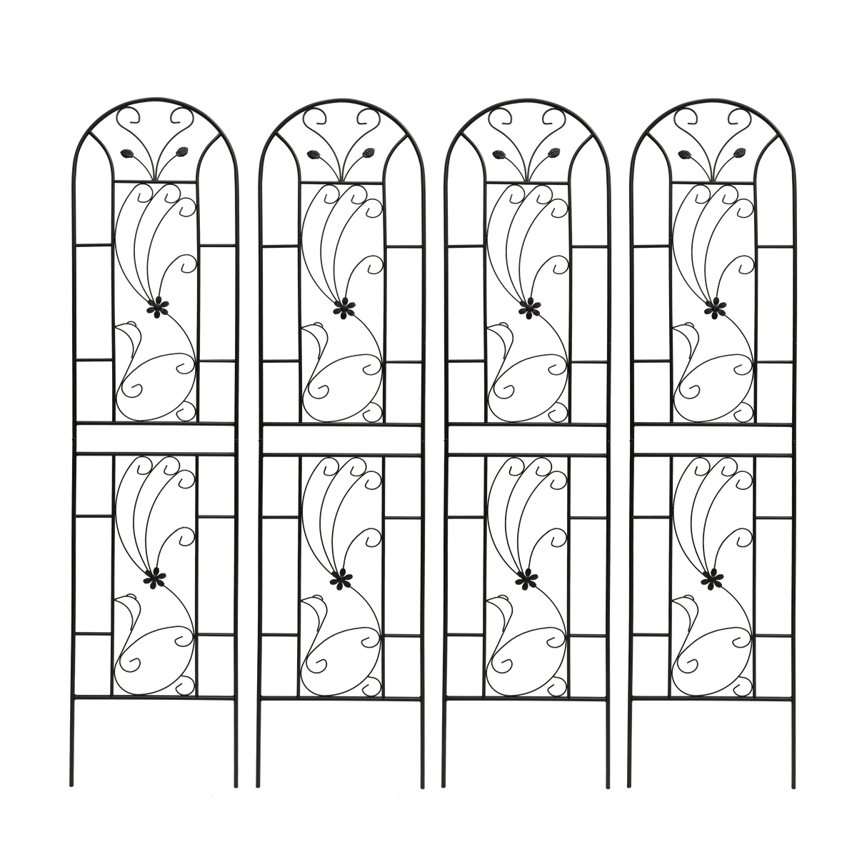 4 Pack Metal Garden Trellis