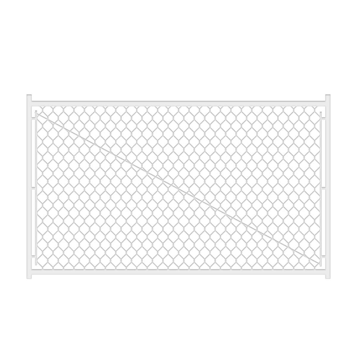 Adjustable 3.8FT Chain Link Walk Gate Kit