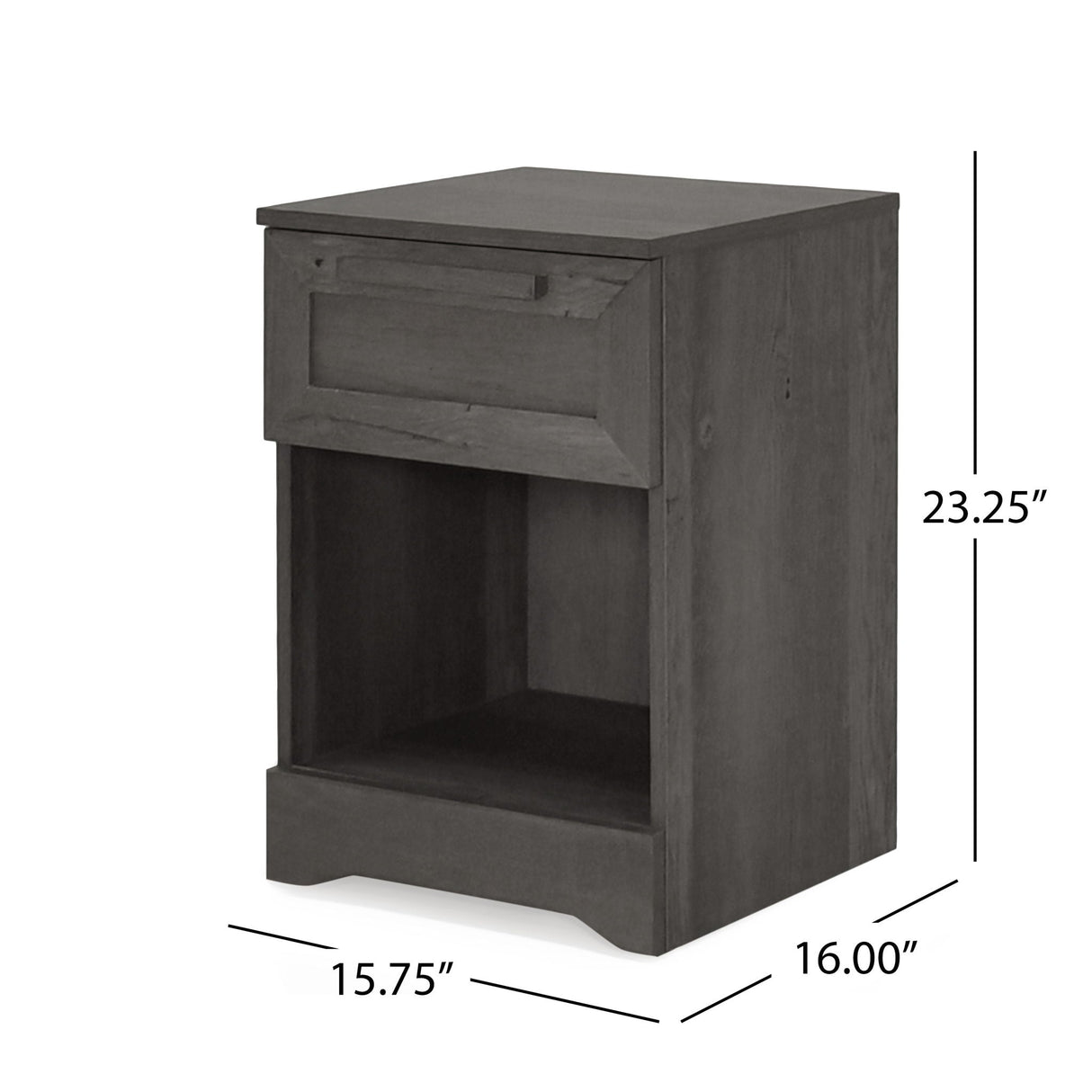 Broxon - Rustic Drawer Nightstand