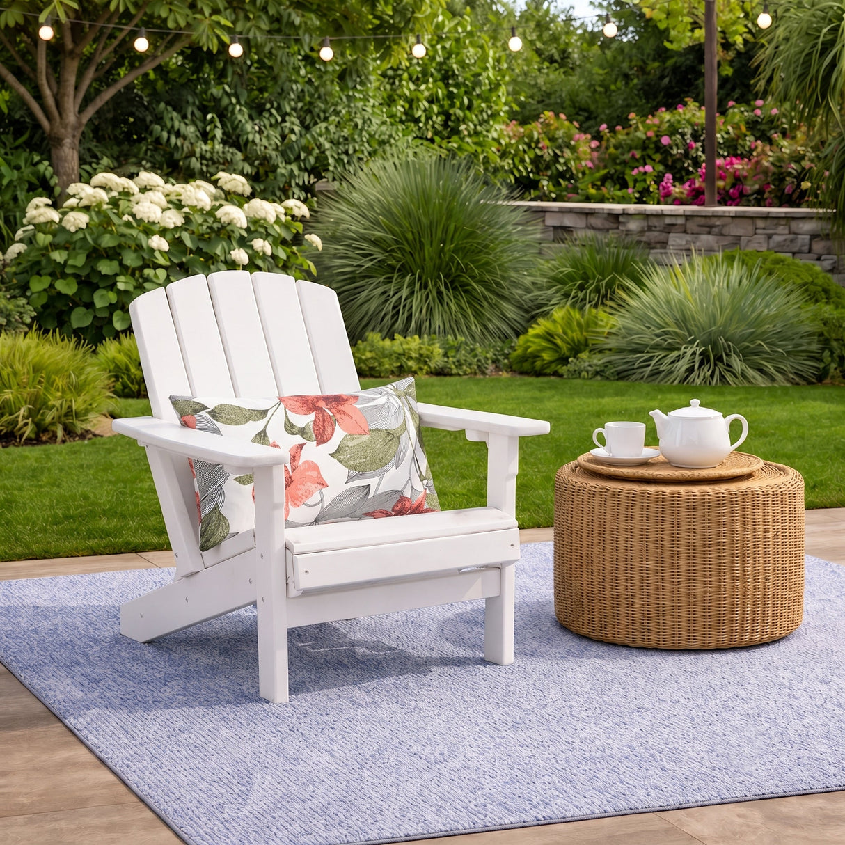2 Pack Outdoor Lumbar Pillow Covers - Blush Botanical