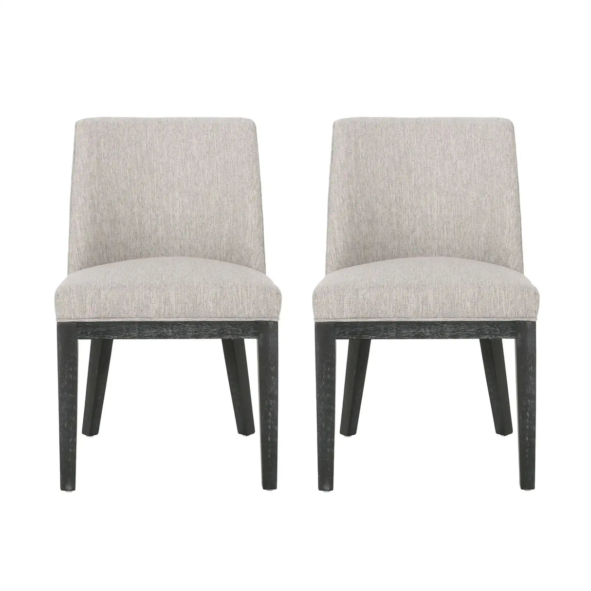 Modern Dining Chair With Durable Fabric Upholstery And Sturdy Wooden Frame (Set of 2)