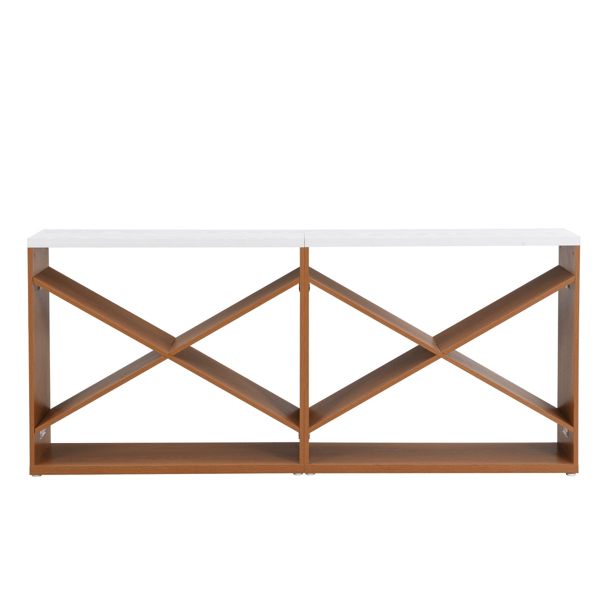 70.87 Inch Farmhouse Console Table in White