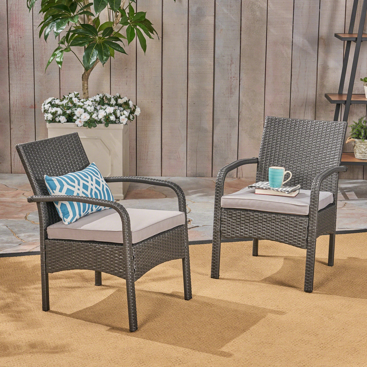 Tropical Cabana-Inspired Outdoor Club Chairs