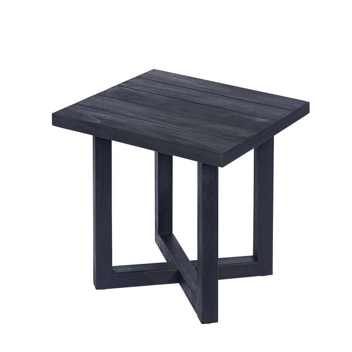 Ella Square Side Table With Cross Stretcher Base