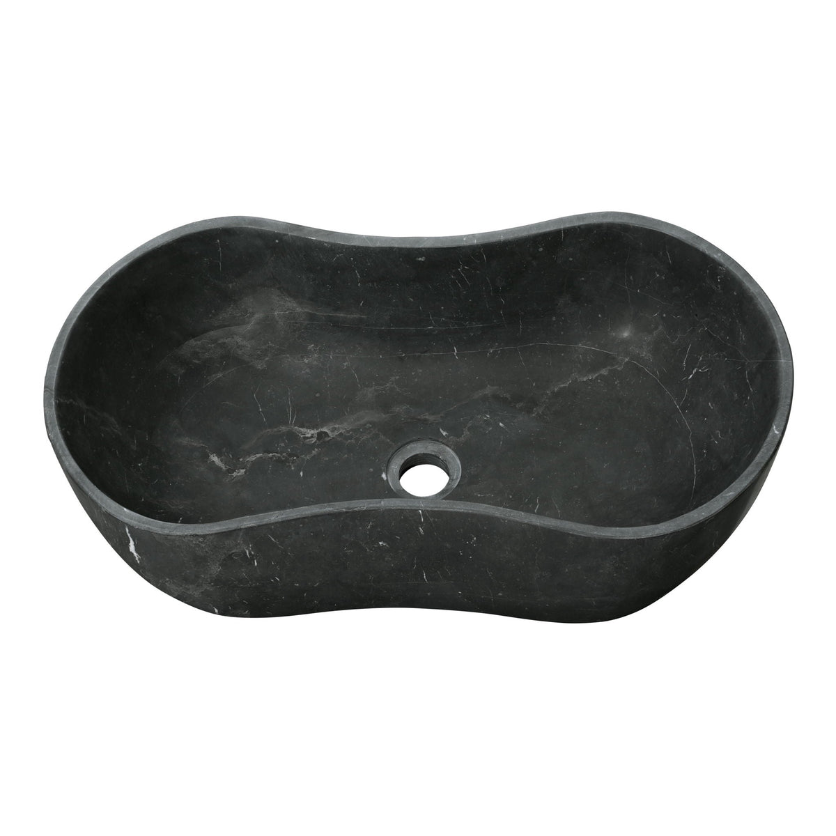 Bathroom Vessel Sink With Wavy Design