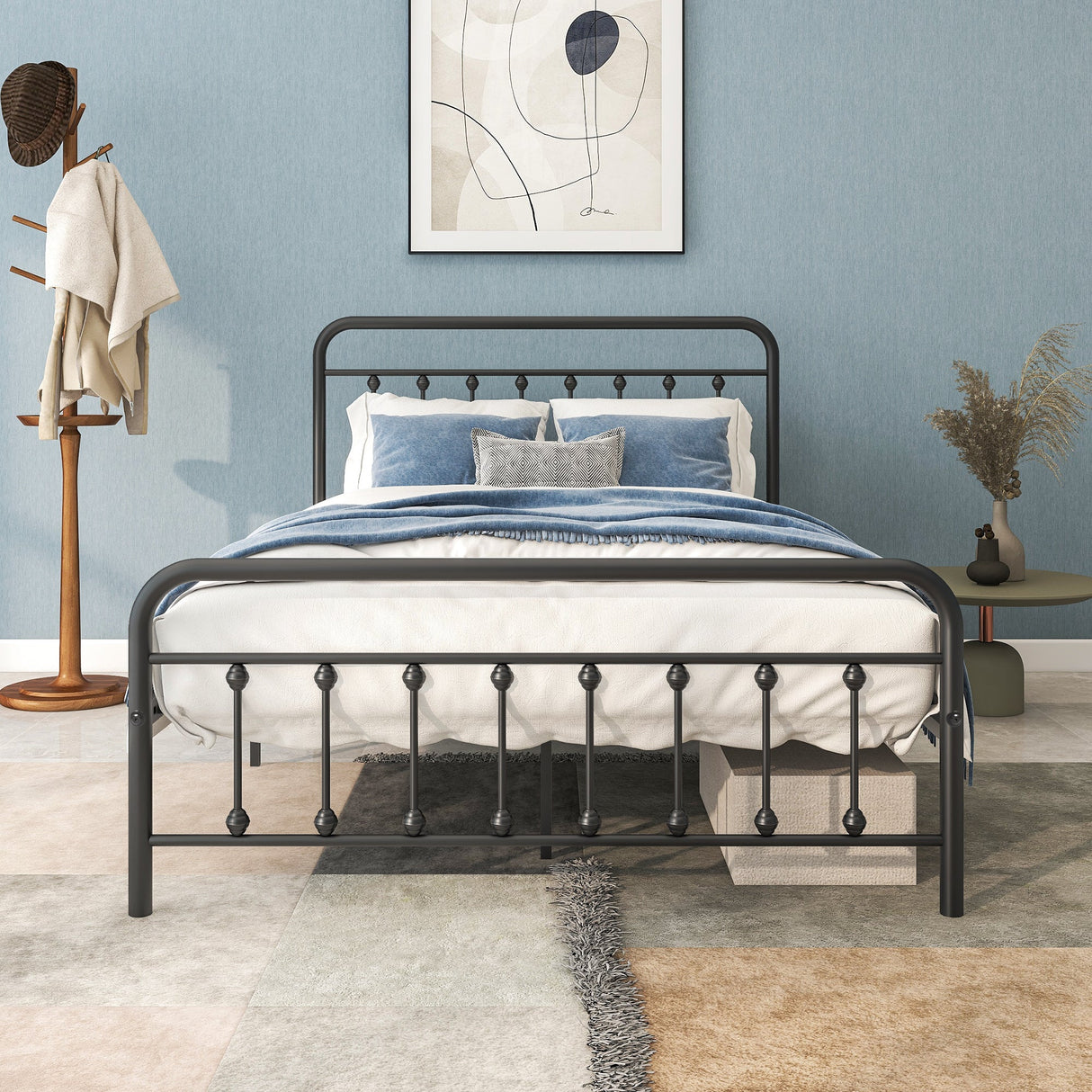 Tara Victorian-Style Steel Bed Frame