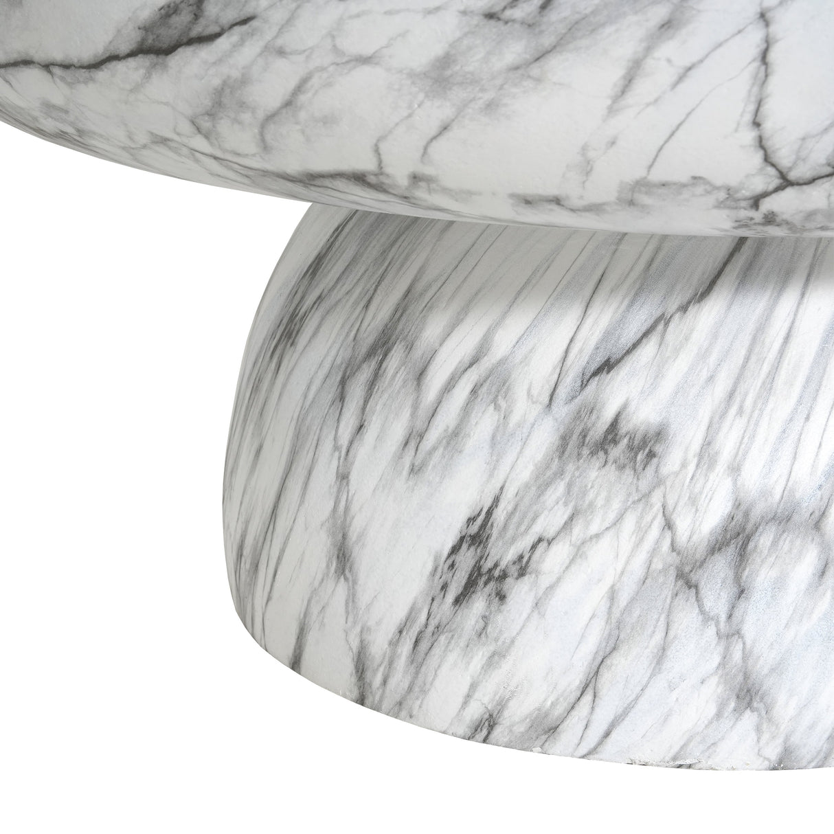 MGO Faux Marble Coffee Table for Both Indoor and Outdoor Use