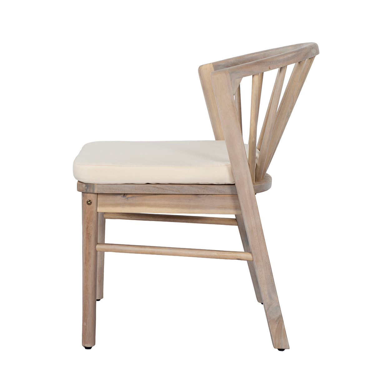 Outdoor Dining Chairs Set of 2, Acacia Wood Patio Chairs