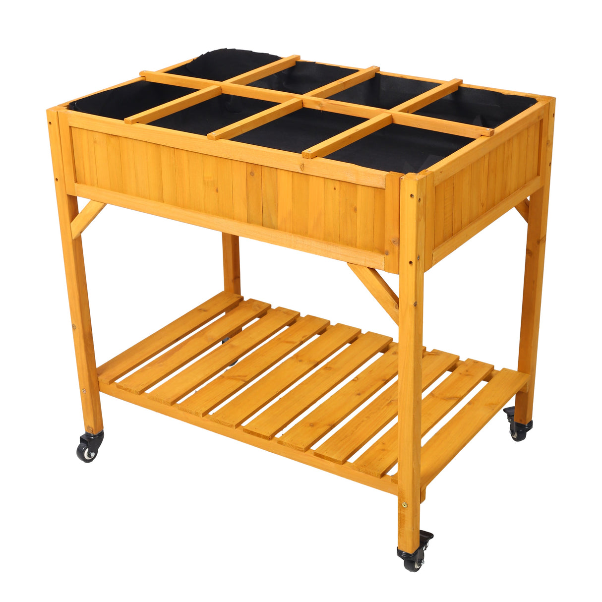 Elevated 8 Pocket Herb Garden Bed