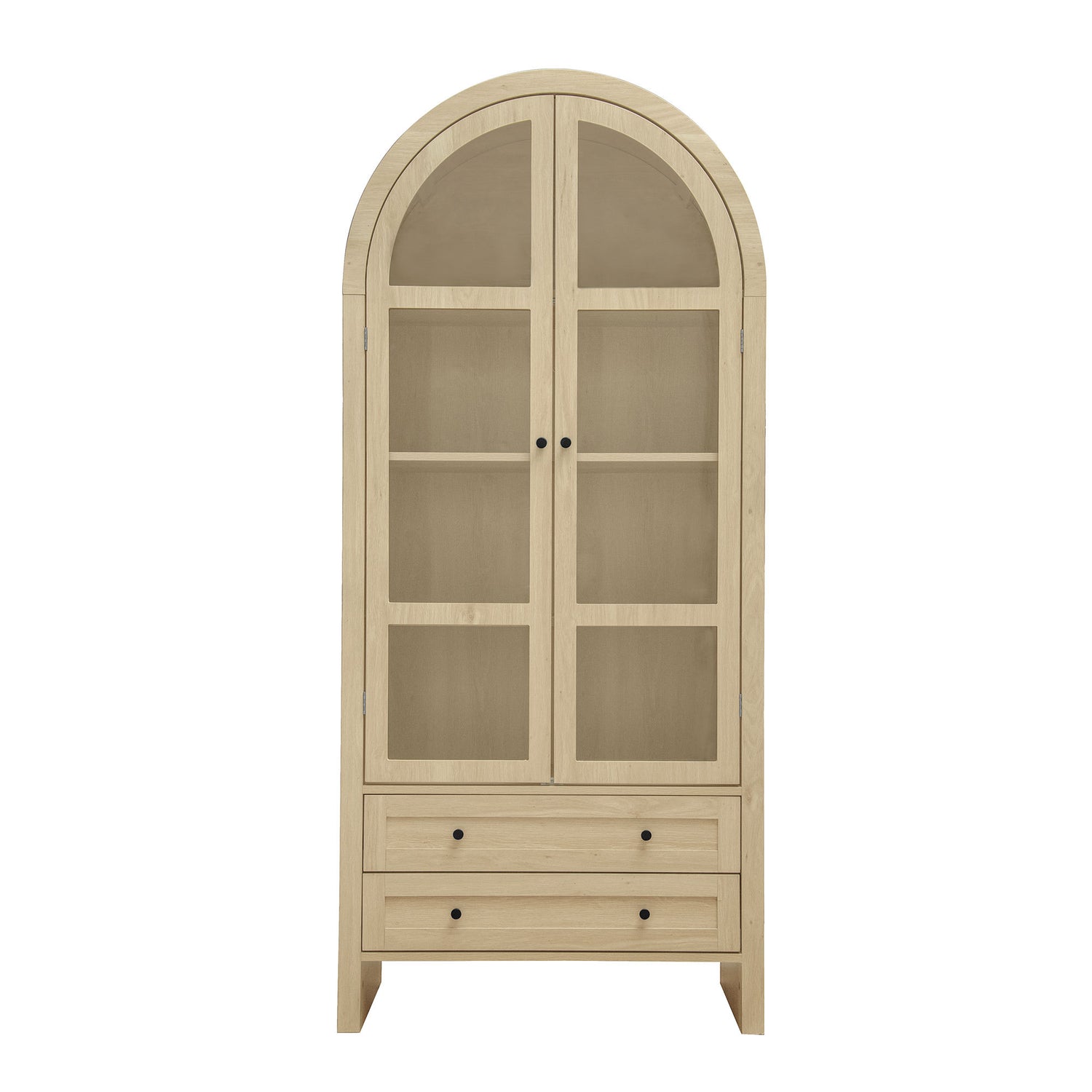70.28' Tall Arched Kitchen Pantry, Modern Farmhouse Wood Kitchen Storage Cabinets