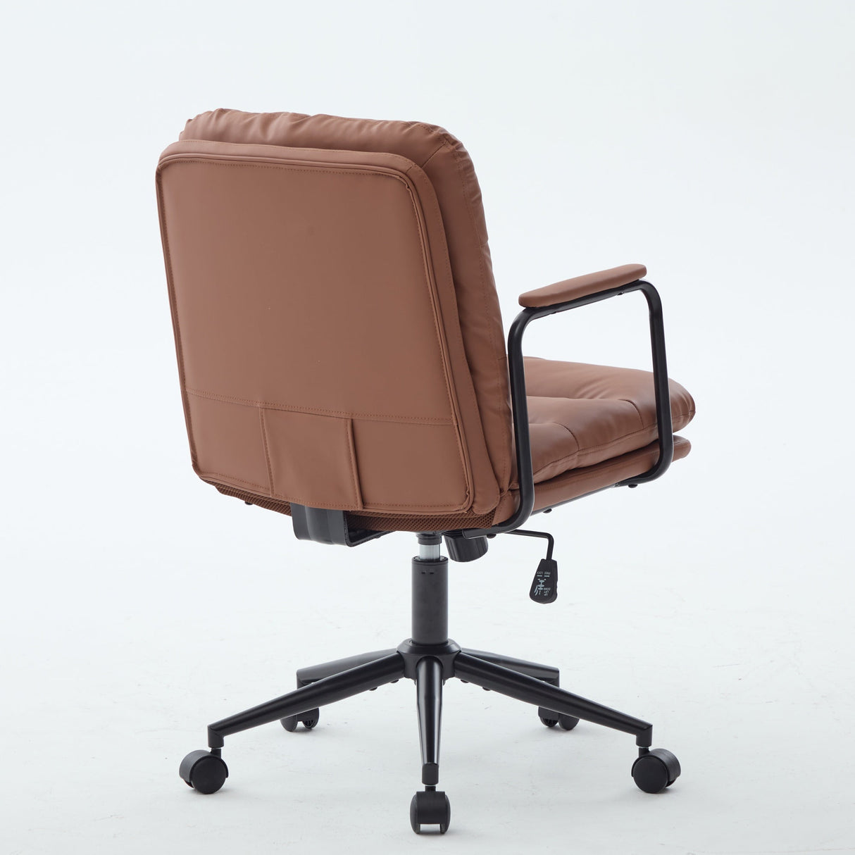 Mid Back Home Office Desk Task Chair with Wheels and Arms