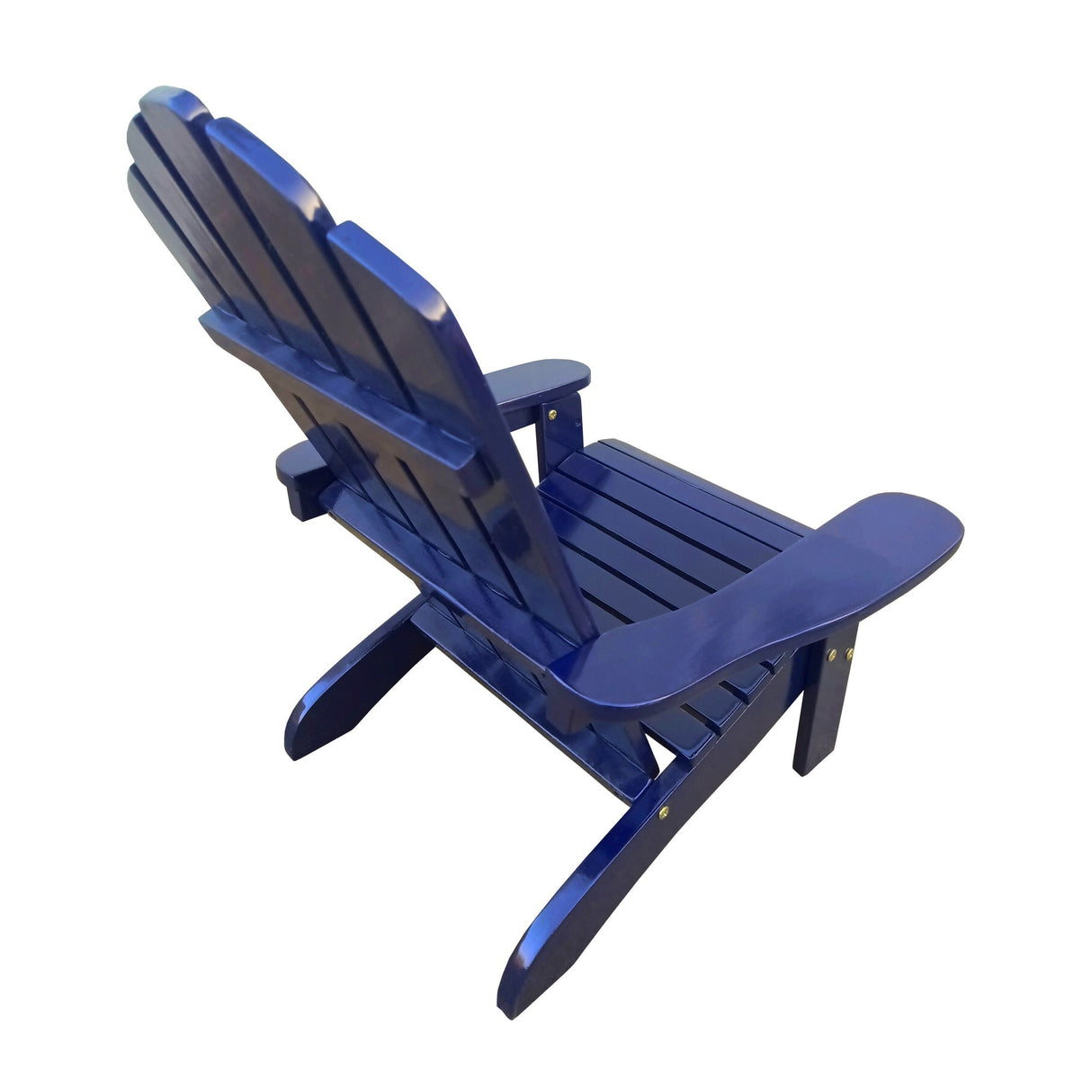 Ehomexpert Classic Wood Children Adirondack Chair Blue Solid Wood Indoor Outdoor