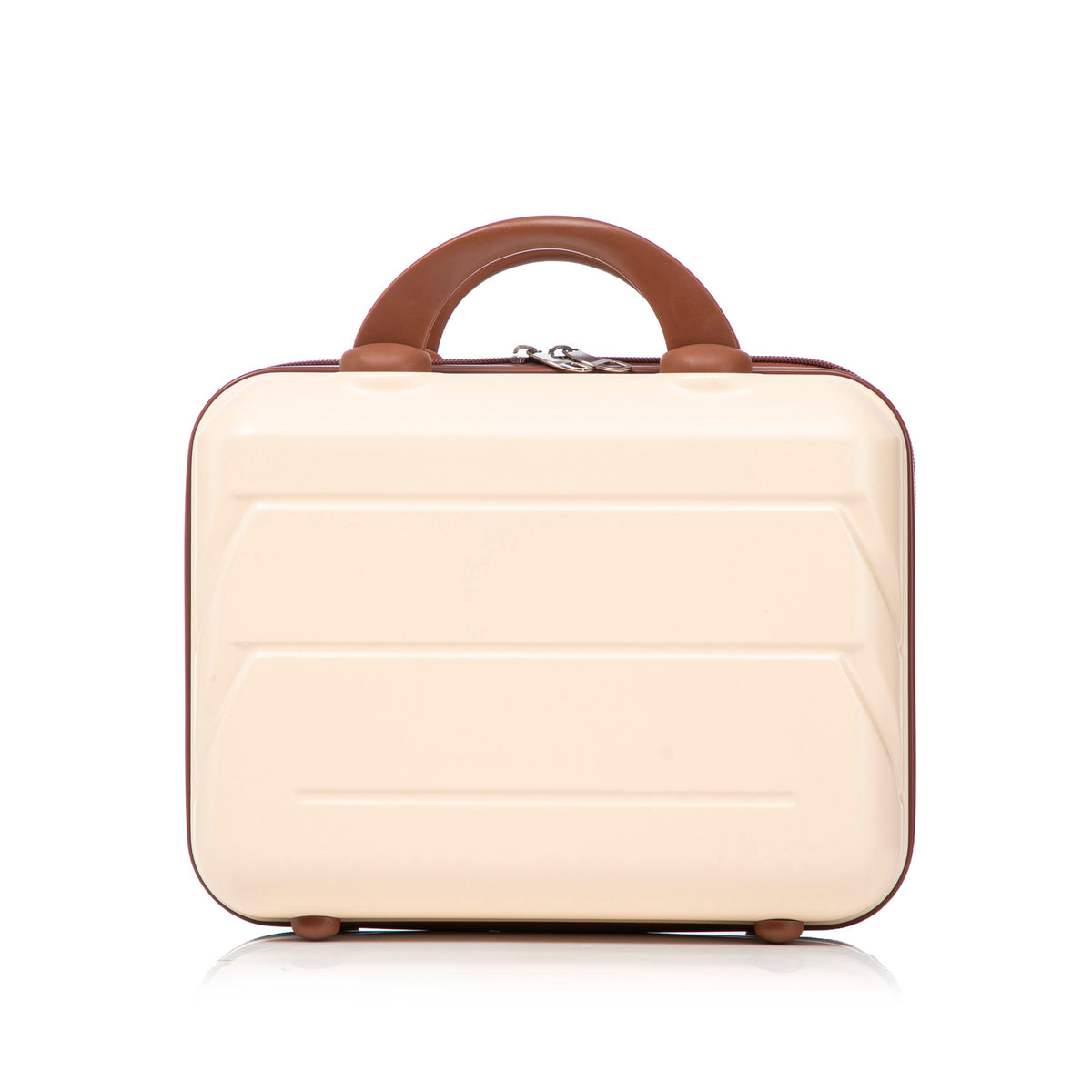 Beige 2-Piece Spinner Luggage Set with Hard Shell - Beige