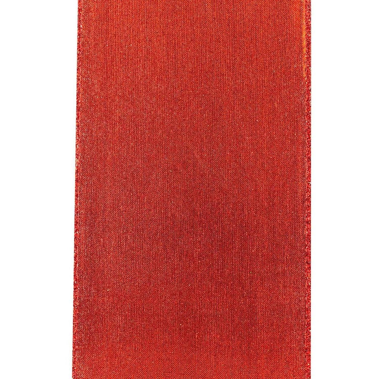4" Glitter Metallic Shiny Back Ribbon: Red (10 Yards)
