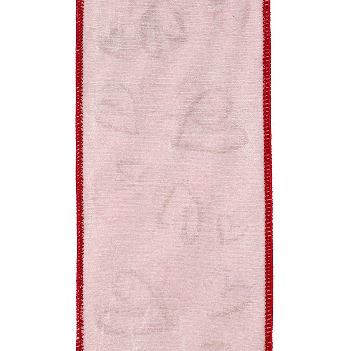 4" Hearts Tangle Dupioni Ribbon: Pink (5 Yards)
