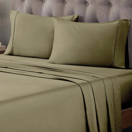 Egyptian Cotton 400 Thread Count Solid Deep Pocket Bed Sheet Set - Egyptian Cotton Sheet Set by Superior Brand