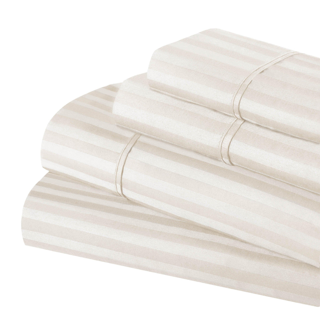 Egyptian Cotton 300 Thread Count Striped Deep Pocket Sheet Set - Egyptian Cotton Sheet Set by Superior Brand