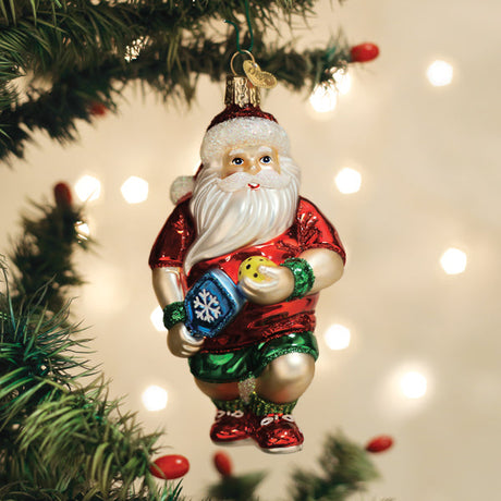 Pickleball-Santa-Ornament-Christmas-Ornaments