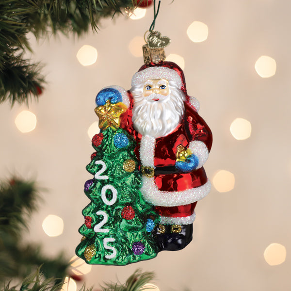 2025-Santa-With-Tree-Ornament-Christmas-Ornaments