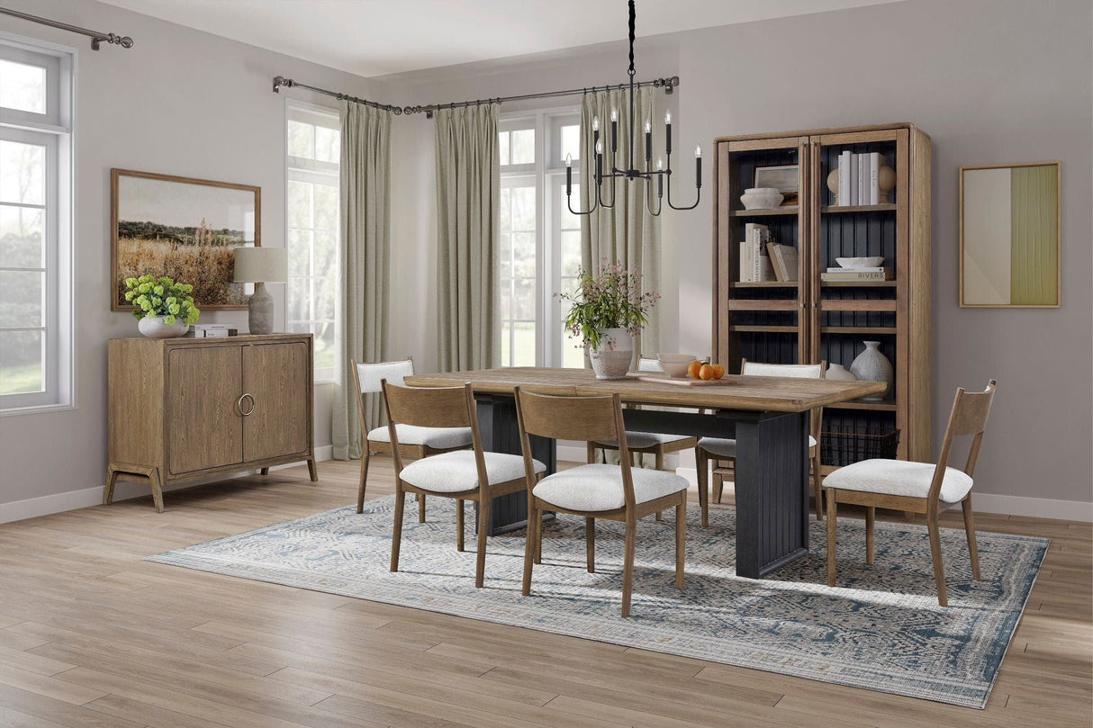 Solid Wood Server with 2 Doors