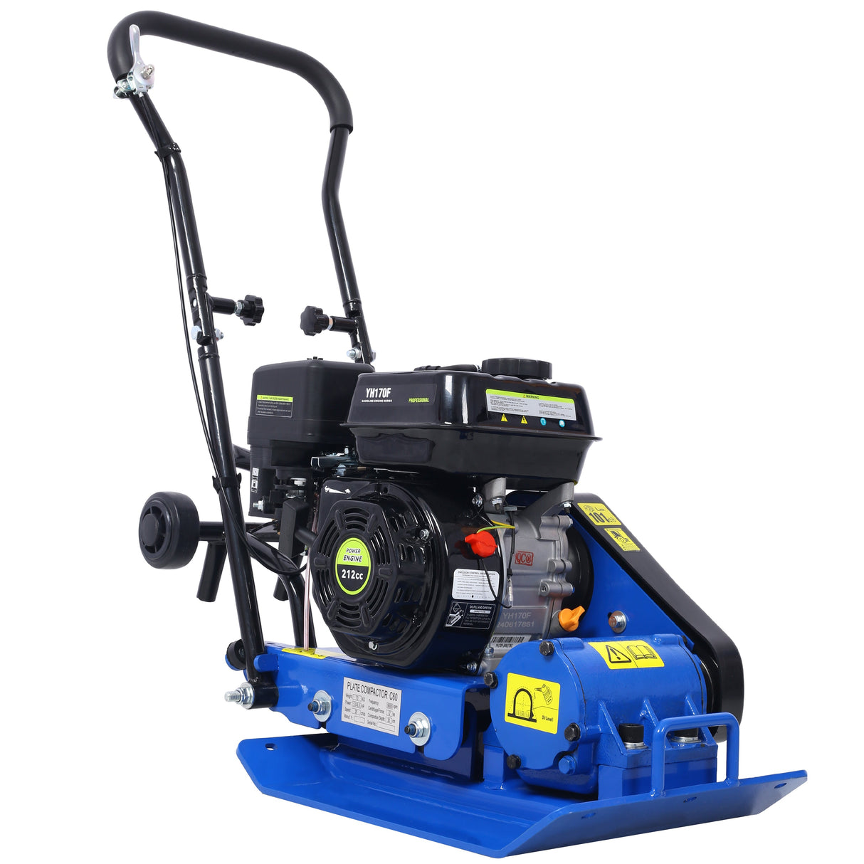 212cc Gas Vibration Plate Compactor with Built-in Wheel