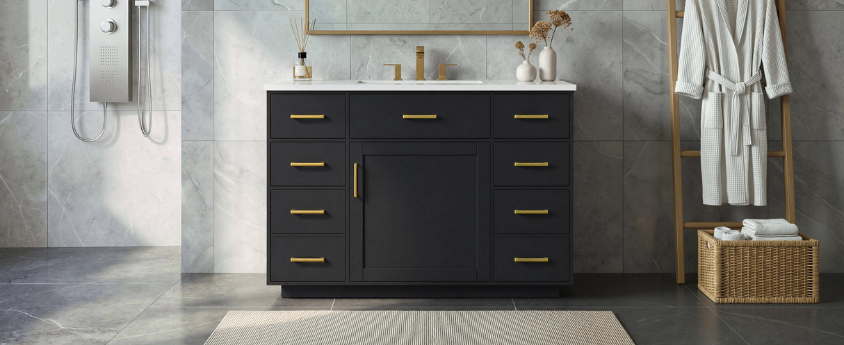 48" Bathroom Vanity with Sink Top