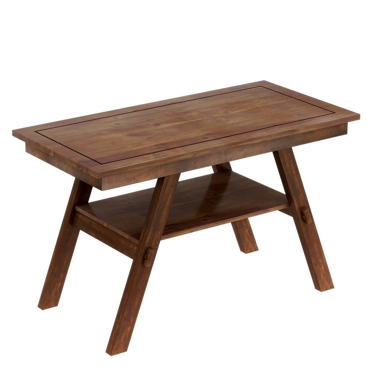 Charlie Walnut Farmhouse Counter Height 6-Piece Dining Set
