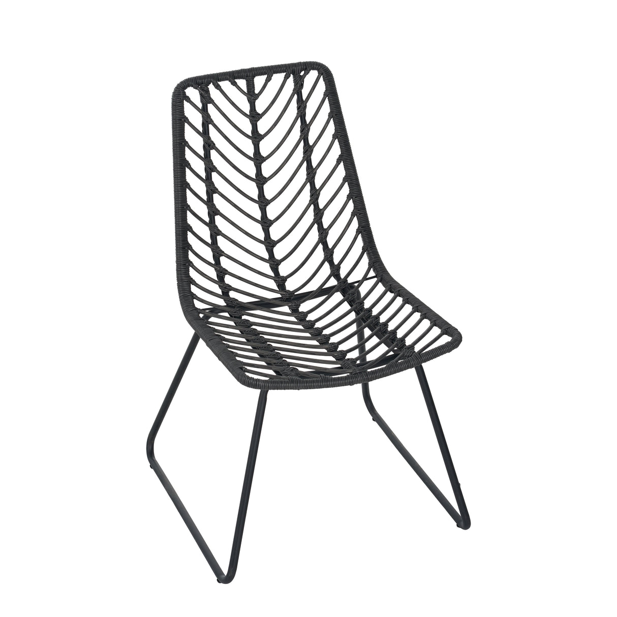 DEJA Chair 2PCS with 2 Cushions, Gray